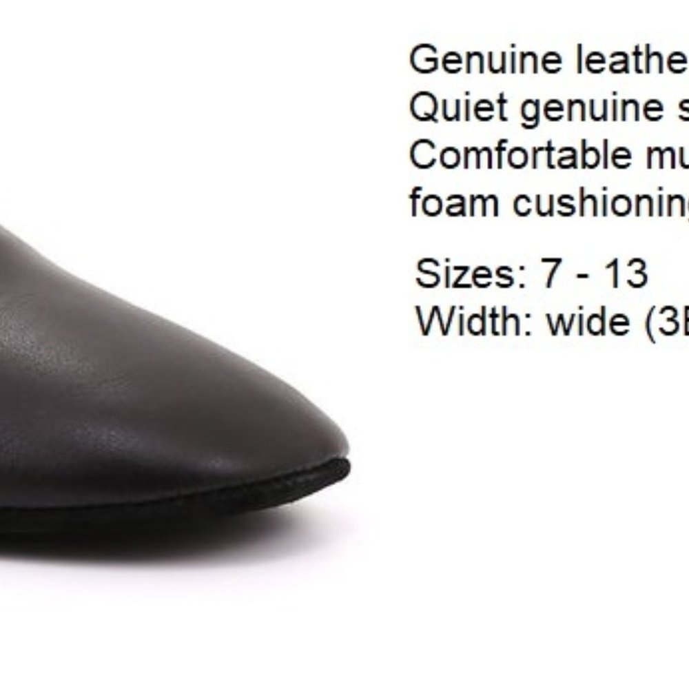 New men's ZEROSTRESS JASPER leather open back slipper MADE IN CANADA